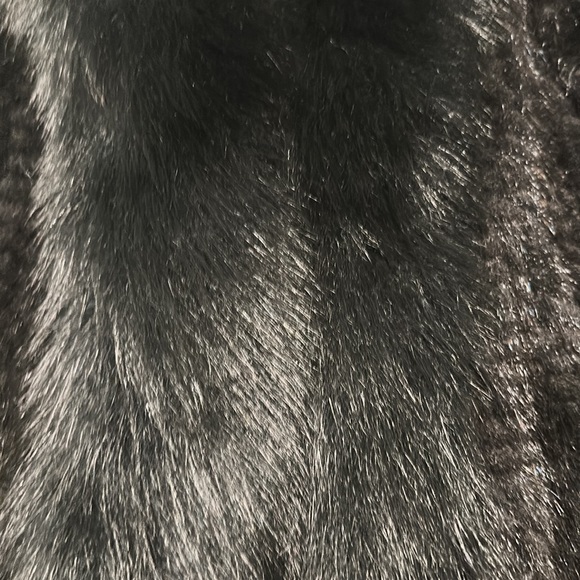 Rabbit Hair with Mink Trim Shrug - Picture 3 of 7